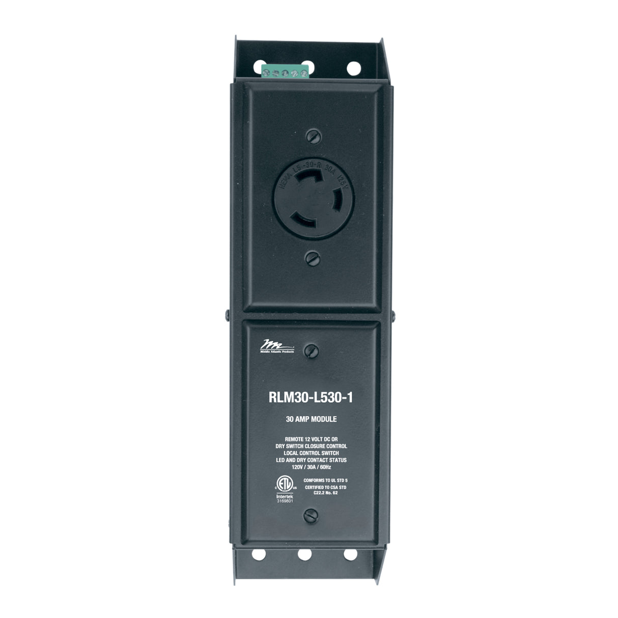 Middle Atlantic RLM30-L530-1 socket-outlet NEMA L6-30R Black