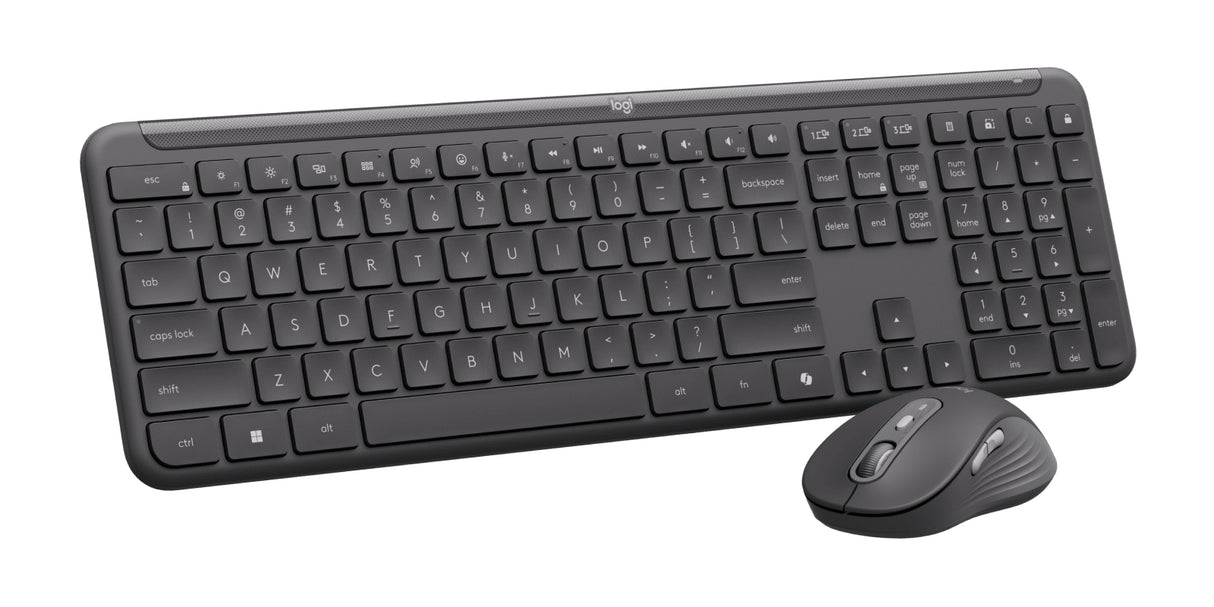 Logitech Signature Slim Combo MK955 for Business | Copilot Edition keyboard Mouse included Office RF Wireless + Bluetooth QWERTY English Graphite
