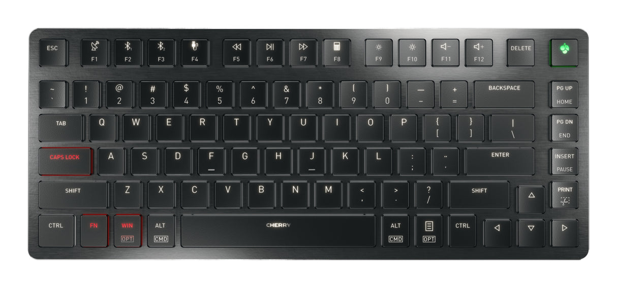 CHERRY KW X ULP 2.0 MINI keyboard Home/Office USB + RF Wireless + Bluetooth QWERTY US English Black