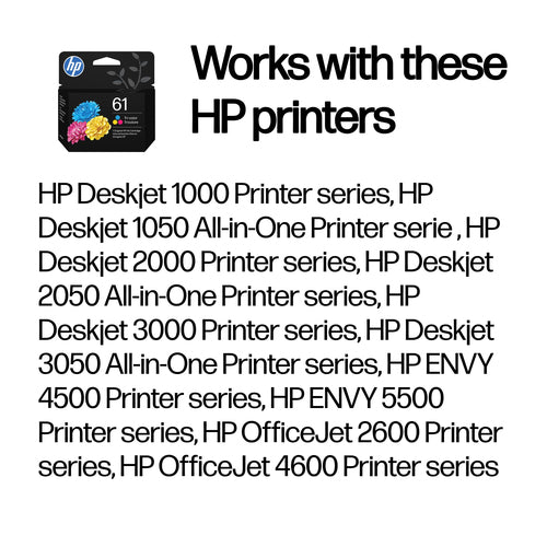 HP 61 Tri-color Original Ink Cartridge