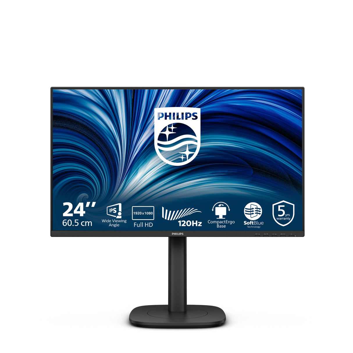 Philips 3000 series 24B2N3200J/27 computer monitor 60.5 cm (23.8") 1920 x 1080 pixels Full HD LCD Black
