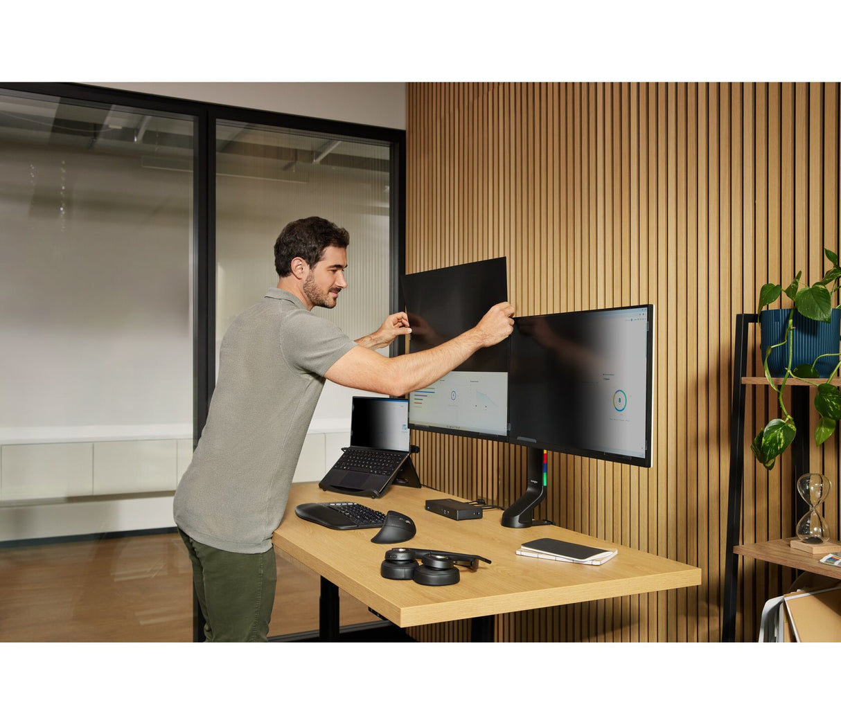 Kensington FP340UW-DE 86.4 cm (34") Monitor Frameless display privacy filter 2H