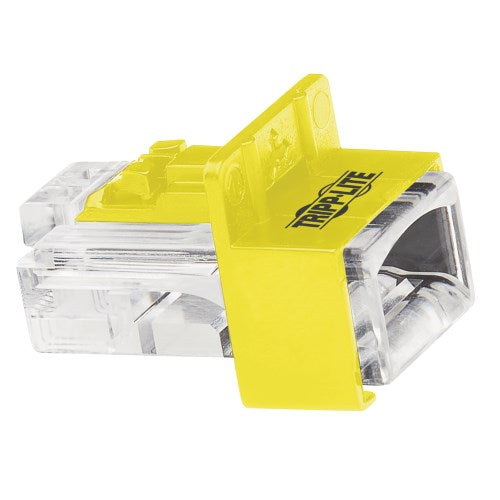 Tripp Lite RJ45 Locking Inserts, Yellow, 10 Pack