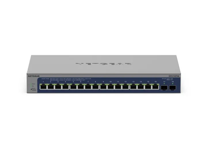 NETGEAR XS516TM Managed L2/L3/L4 10G Ethernet (100/1000/10000) 1U Grey, Blue