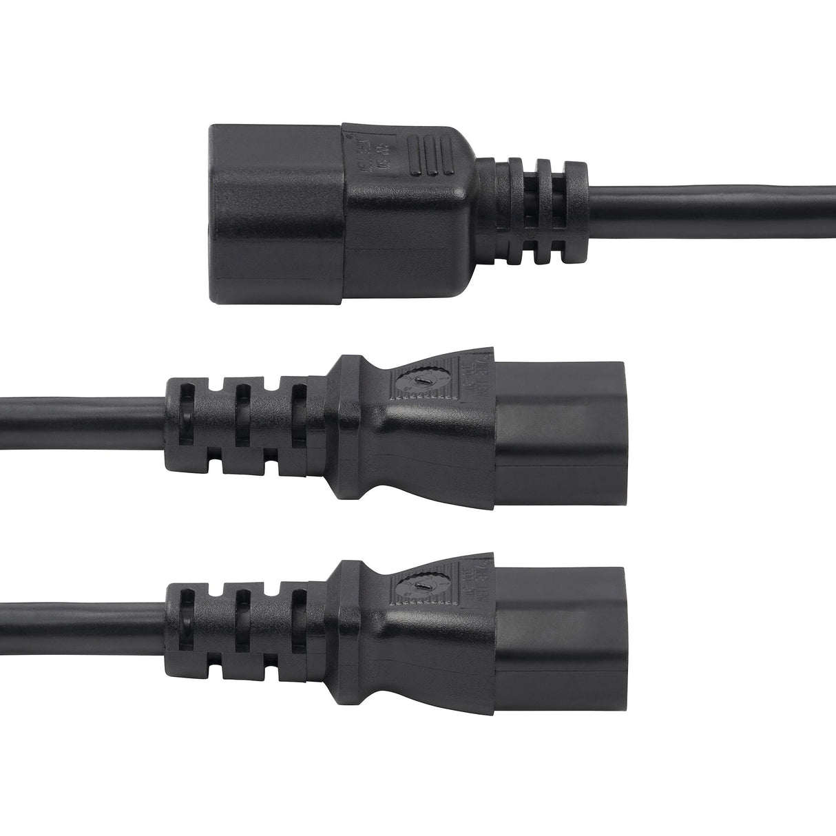 StarTech.com 6ft (1.8m) Power Cord Splitter, C14 to 2x C13 AC Power Cable, 10A 250V, 18AWG, AC Power Cord Splitter, PC Power Supply Cable, TAA Compliant, UL Listed