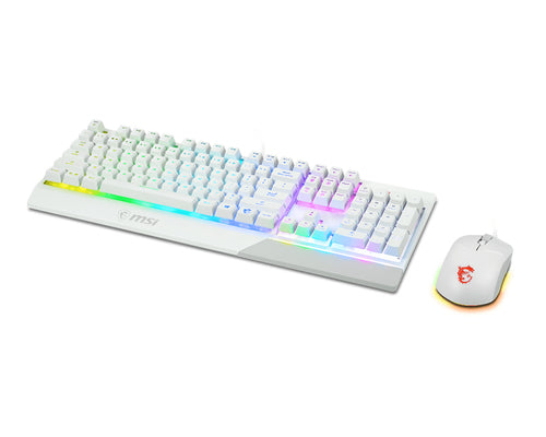 MSI VIGOR GK30 COMBO WHITE keyboard Mouse included Gaming USB