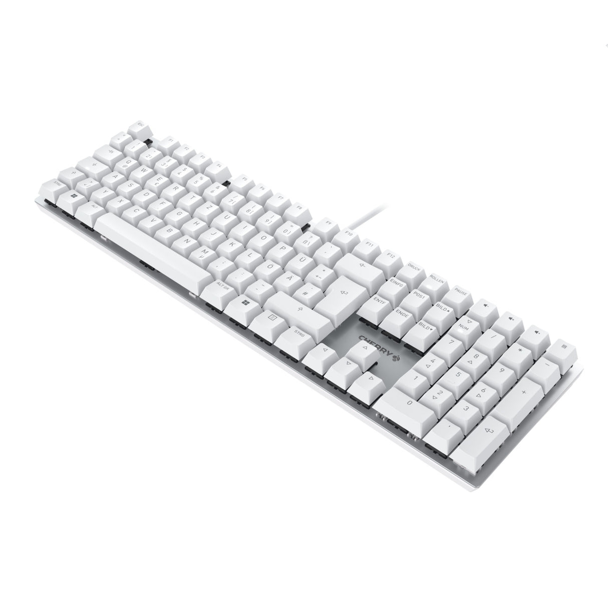CHERRY KC 200 MX keyboard Universal USB QWERTY English Silver, White