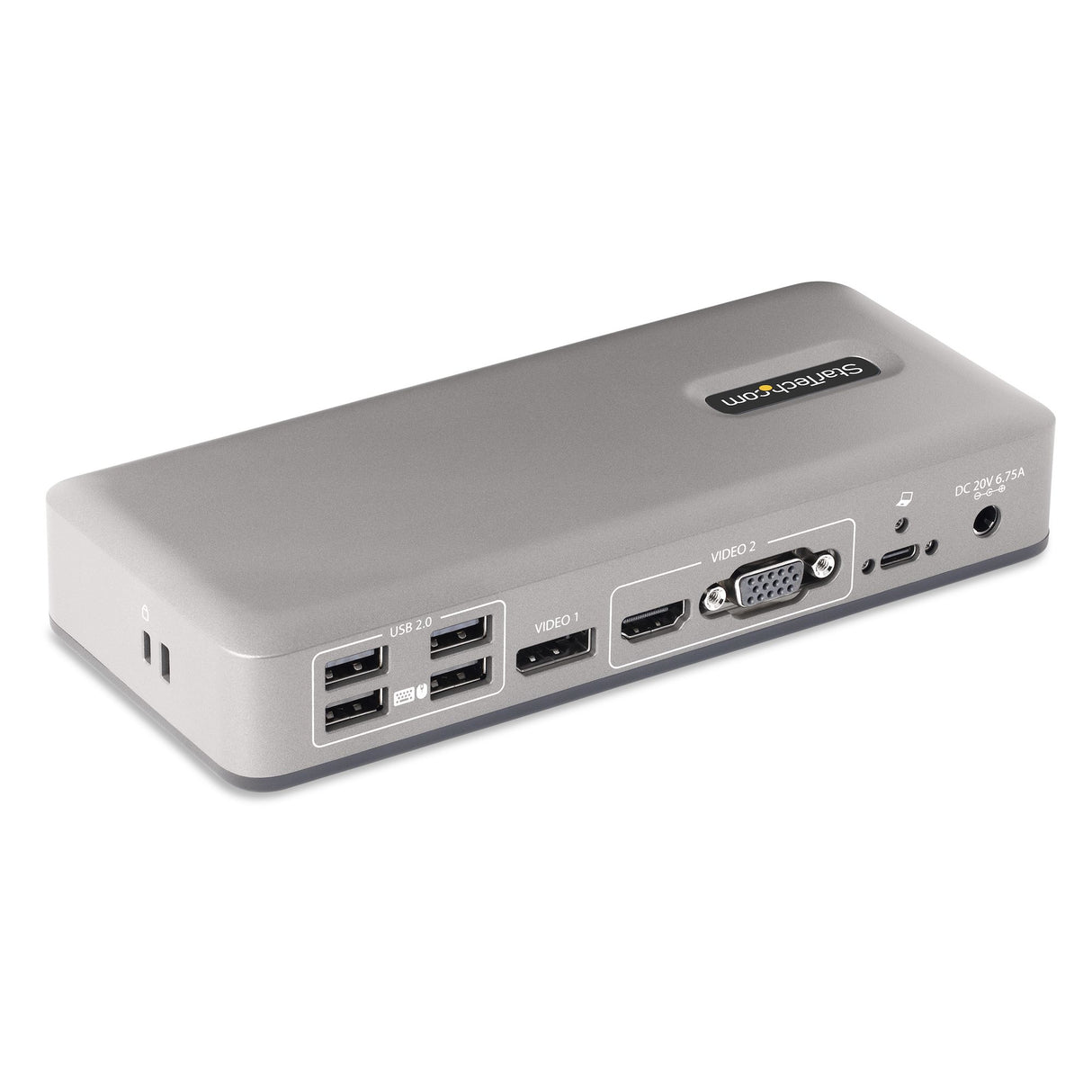 StarTech.com Dual-Monitor USB-C Docking Station, DisplayPort & HDMI or VGA, Multi Monitor Dock up to 4K 60Hz - USB 3.2/3.1 (5Gbps) Type-C Dock - 7x USB Hub, 85W PD, Windows & ChromeOS - TAA