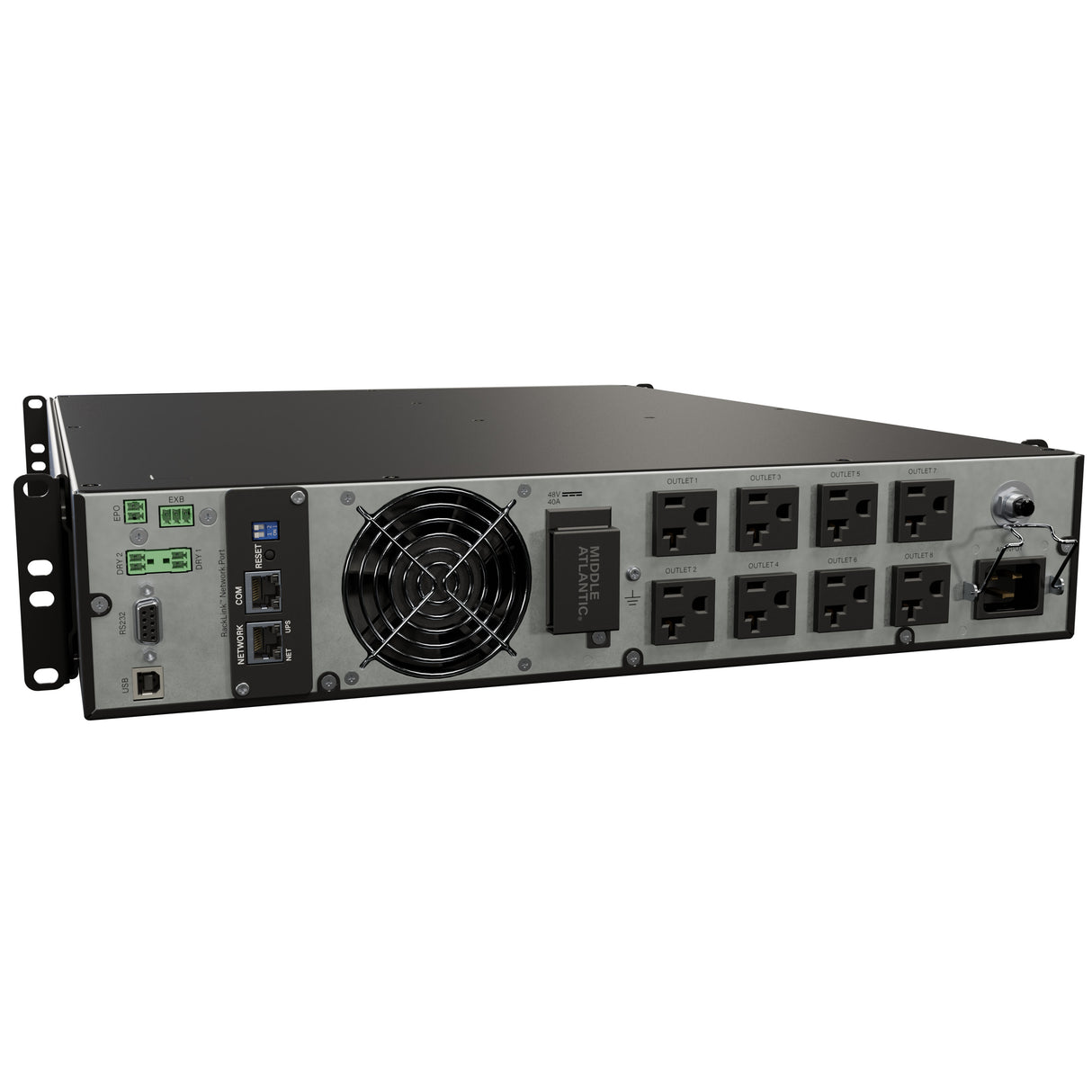Middle Atlantic NEXSYSTM 2000VA, 20 Amp UPS Backup Power System with RackLinkTM, Individual Outlet Control