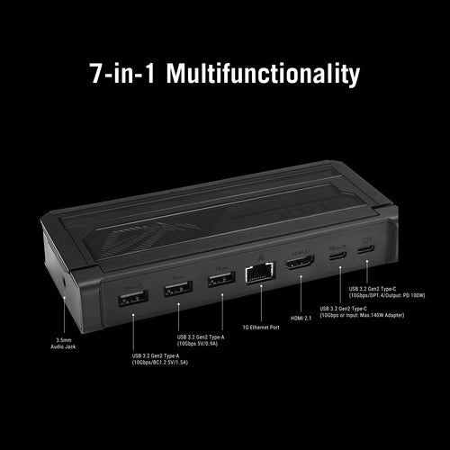 ASUS ROG Bulwark Dock (2025) DG300 mobile device dock station Tablet/Smartphone/Laptop Black
