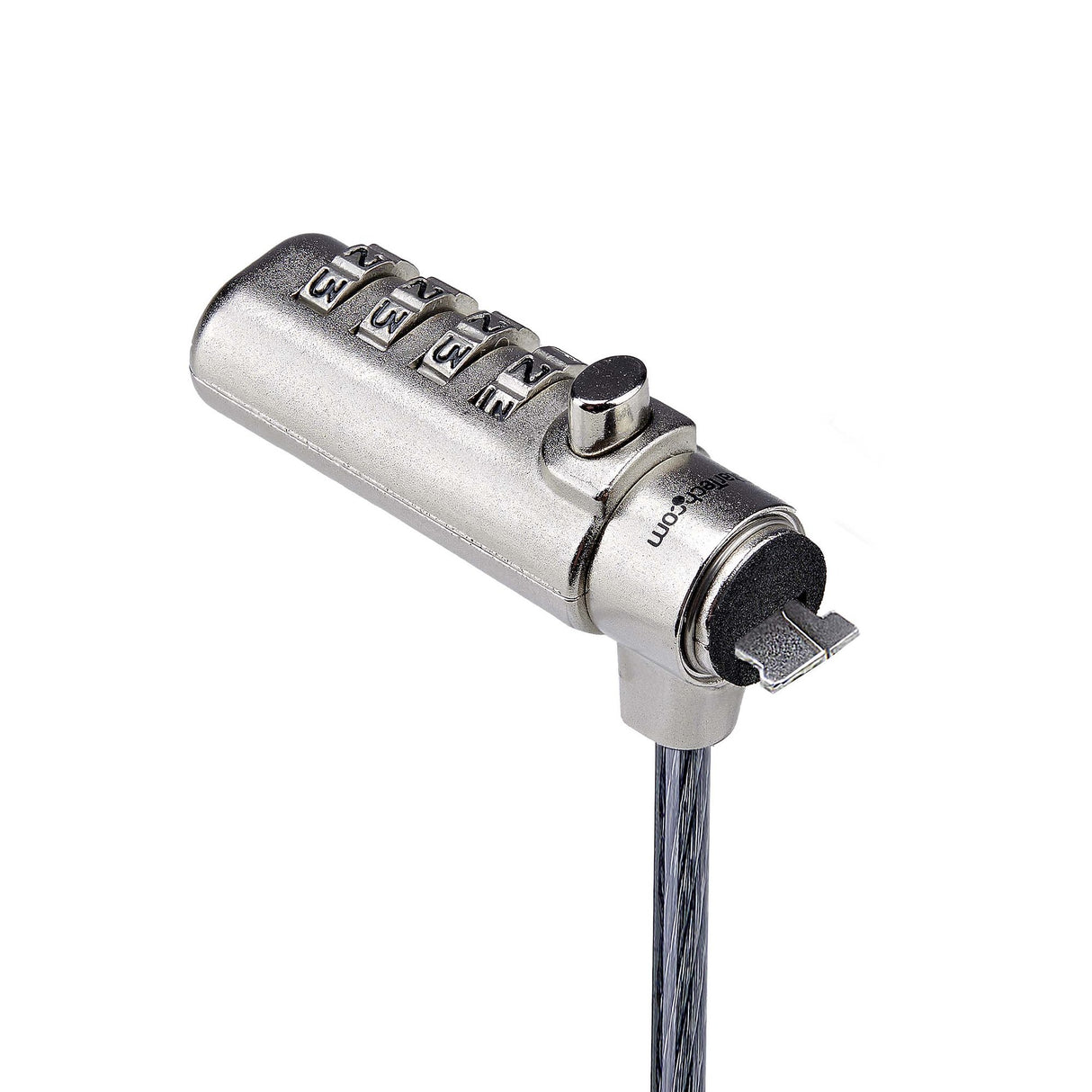 StarTech.com Slim Lock K-Slot Compatible, 5ft (1.5m) Locking Cable, Anti-Theft Security For Laptop/Notebook, Cut-Resistant Steel Cable, Combination Lock, TAA