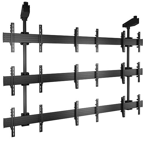 Chief Fusion® Micro-Adjustable Large Ceiling Mounted 3 x 3 Video Wall Solutions
