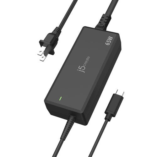 j5create JUP1265 power adapter/inverter Indoor 65 W Black