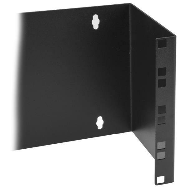 StarTech.com 4U Hinged Wall Mount Patch Panel Bracket - 6 inch Deep - 19" Patch Panel Swing Rack for Shallow Network Equipment- 33lbs