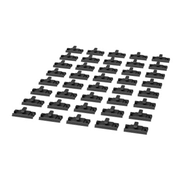 APC NetShelter Aisle Containment, Mounting Rail Connector, Set of 40, Black