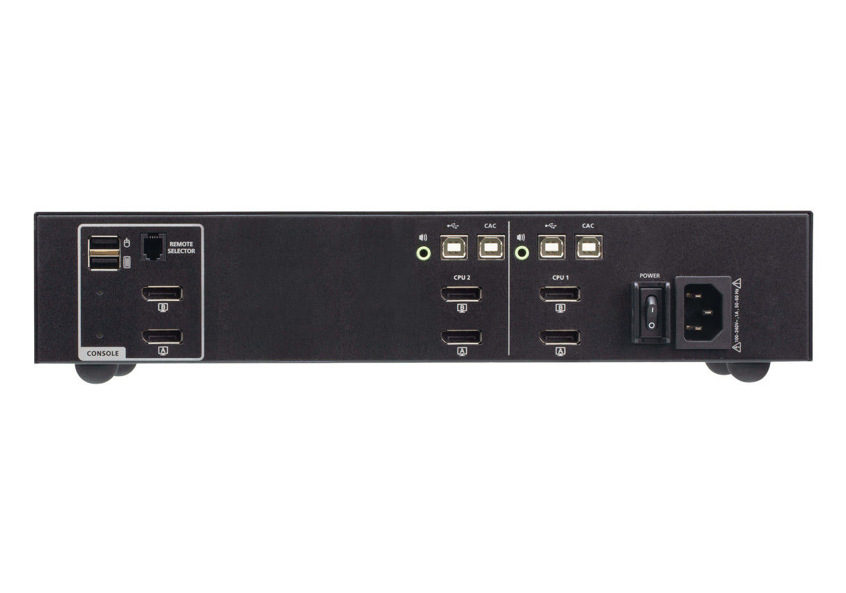 ATEN 2-Port USB DisplayPort Dual Display Secure KVM Switch with CAC (PSD PP v4.0 Compliant)