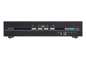 ATEN 4-Port USB DisplayPort Dual Display Secure KVM Switch with CAC (PSD PP v4.0 Compliant)