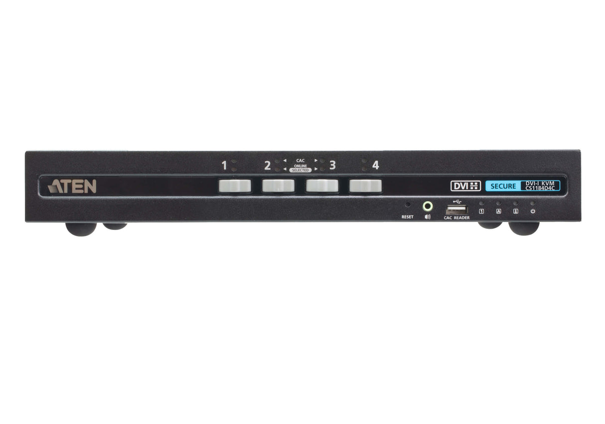 ATEN 4-Port USB DVI Secure KVM Switch with CAC (PSD PP v4.0 Compliant)