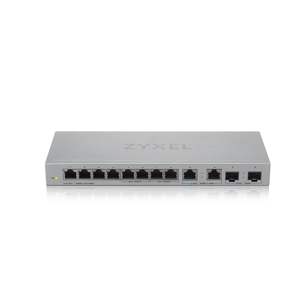 Zyxel XGS1010-12-ZZ0101F network switch Unmanaged Gigabit Ethernet (10/100/1000) Grey