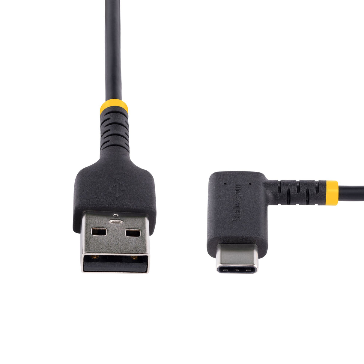 StarTech.com 6.6ft (2m) USB-A to USB-C Fast Charging Cable, Rugged, Right-Angled, Charge & Sync, 3A, USB 2.0, TPE Jacket and Aramid Fiber - USB Charging Cord