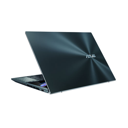 ASUS Zenbook Pro Duo 15 OLED UX582ZM-XH71-CA laptop Intel® Core™ i7 i7-12700H 39.6 cm (15.6") Touchscreen Full HD 16 GB LPDDR5-SDRAM 1 TB SSD NVIDIA GeForce RTX 3060 Wi-Fi 6 (802.11ax) Windows 11 Pro Blue