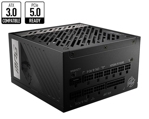 MSI MPG A750G PCIE5 power supply unit 750 W 20+4 pin ATX ATX Black