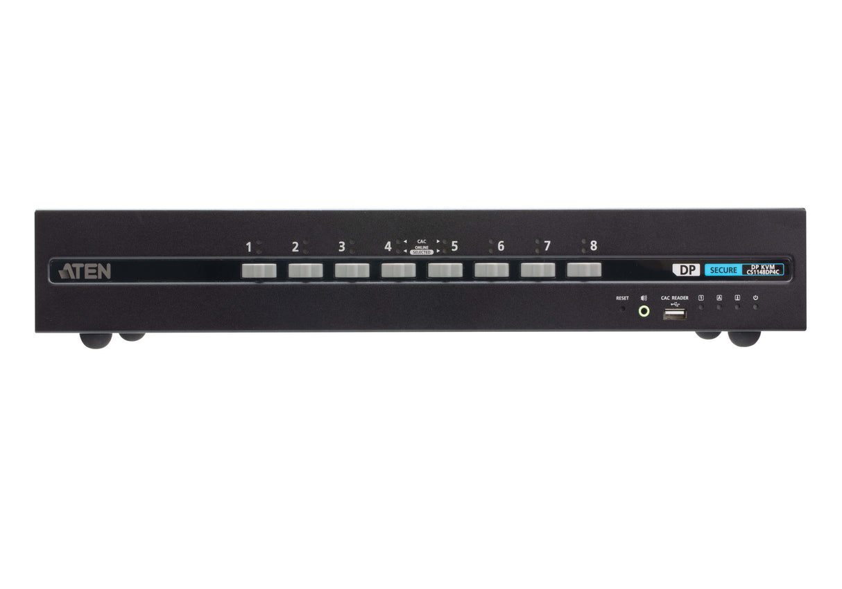 ATEN 8-Port USB DisplayPort Dual Display Secure KVM Switch with CAC (PSD PP v4.0 Compliant)