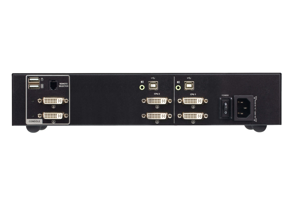 ATEN CS1142D4 KVM switch Rack mounting Black