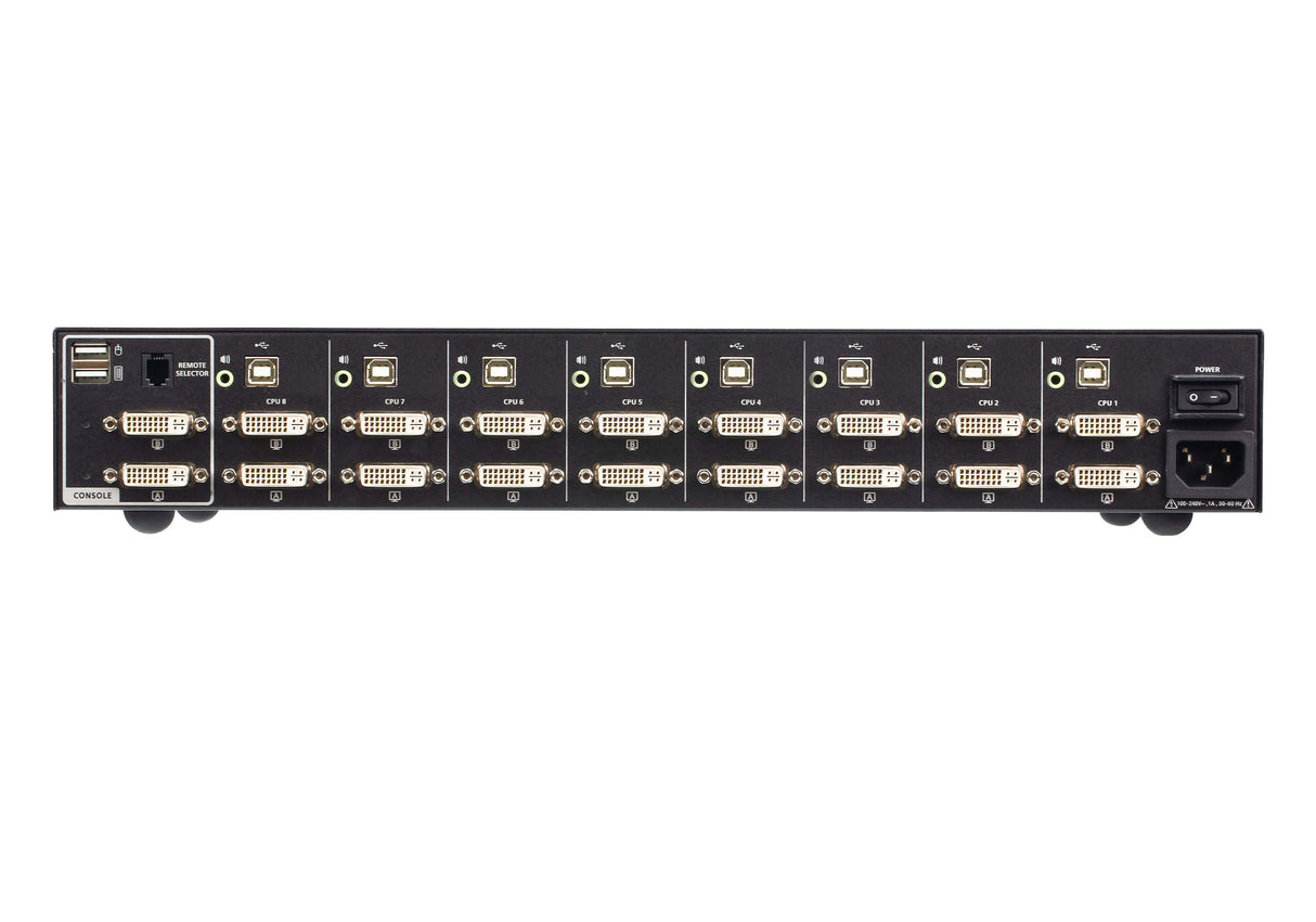 ATEN CS1148D4 KVM switch Rack mounting Black