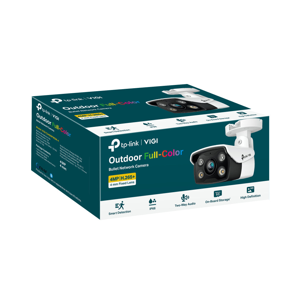 TP-Link VIGI 4MP Outdoor Full-Color Bullet Network Camera