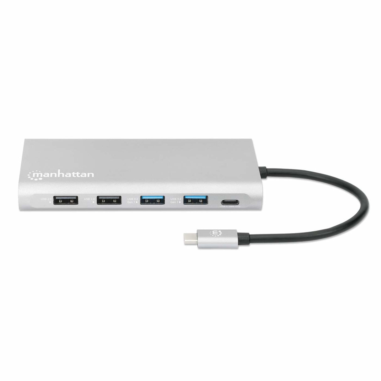 Manhattan USB-C Dock/Hub with Card Reader and MST, Ports (x10): Ethernet, 4K HDMI (X3), USB-A (x3) and USB-C (x2), With Power Delivery (100W) to 1x USB-C Port (USB-C wall charger/ cable needed), MST = Multi-Stream Transport, Universal for all devices