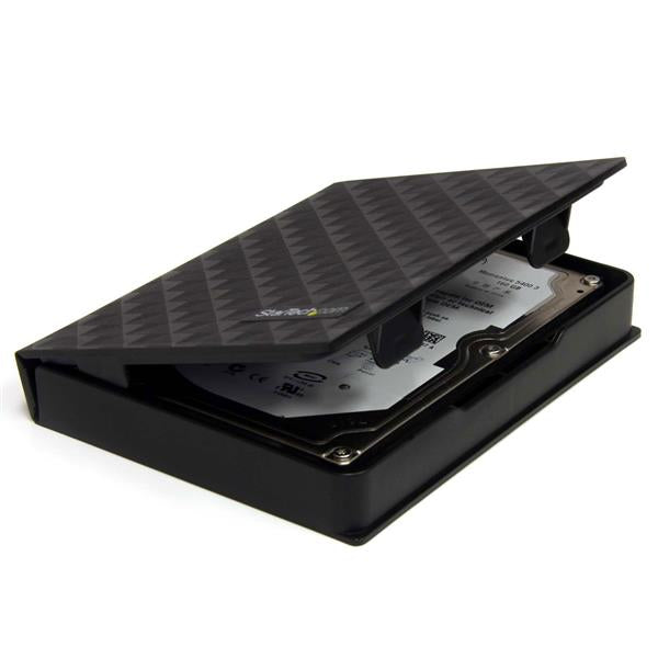 StarTech.com 2.5in Anti-Static Hard Drive Protector Case - Black (3pk), TAA-Compliant