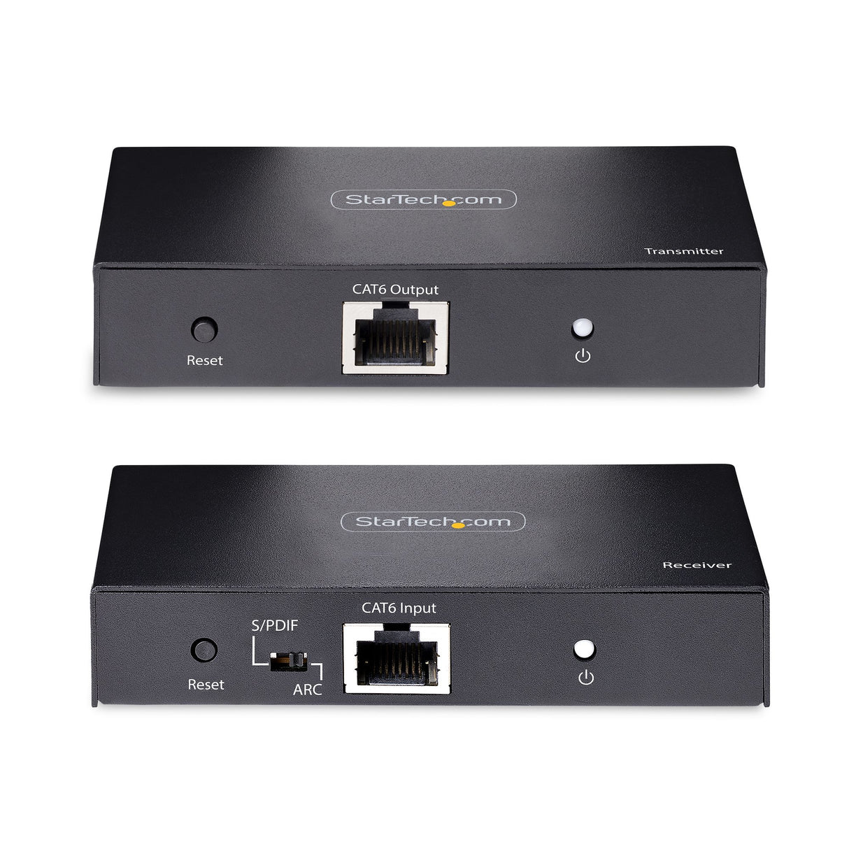 StarTech.com 4K HDMI Extender Over CAT5/CAT6 Cable, 4K 60Hz HDR Video Extender Up to 230ft (70m), HDMI Over Ethernet Cabling, S/PDIF Audio Out, HDMI Transmitter and Receiver Kit