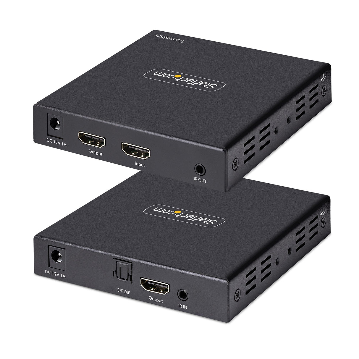 StarTech.com 4K HDMI Extender Over CAT5/CAT6 Cable, 4K 60Hz HDR Video Extender Up to 230ft (70m), HDMI Over Ethernet Cabling, S/PDIF Audio Out, HDMI Transmitter and Receiver Kit