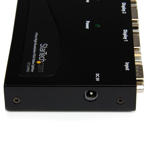 StarTech.com 4 Port High Resolution VGA Video Splitter - 350 MHz - TAA