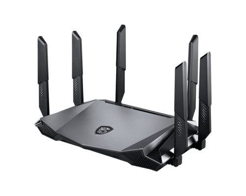 MSI RadiX AX6600 WiFi 6 Tri-Band wireless router Gigabit Ethernet Tri-band (2.4 GHz / 5 GHz / 5 GHz) Black