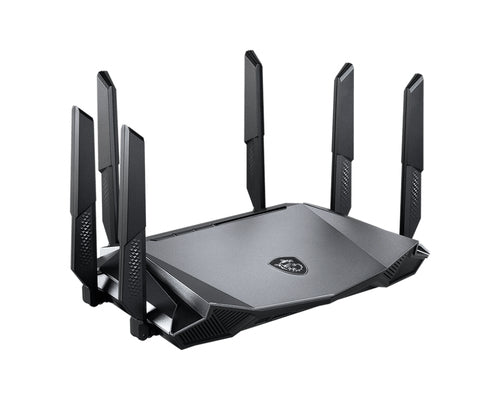 MSI RadiX AX6600 WiFi 6 Tri-Band wireless router Gigabit Ethernet Tri-band (2.4 GHz / 5 GHz / 5 GHz) Black