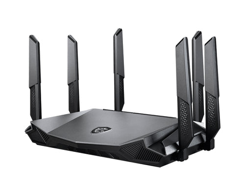 MSI RadiX AX6600 WiFi 6 Tri-Band wireless router Gigabit Ethernet Tri-band (2.4 GHz / 5 GHz / 5 GHz) Black