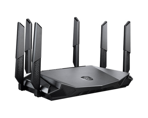 MSI RadiX AX6600 WiFi 6 Tri-Band wireless router Gigabit Ethernet Tri-band (2.4 GHz / 5 GHz / 5 GHz) Black