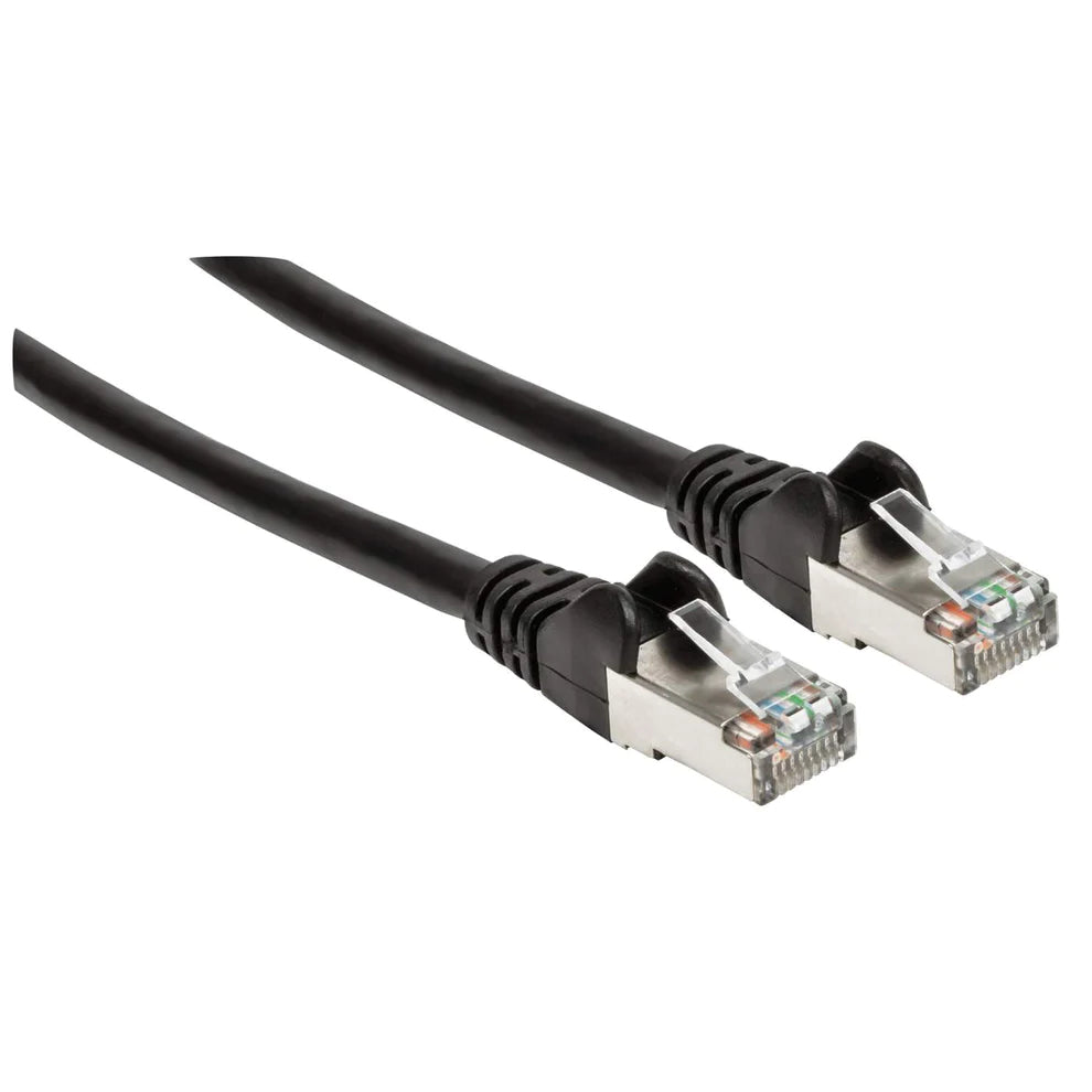 Intellinet IEC-C6AS-BK-100 networking cable Black 30 m Cat6a S/FTP (S-STP)