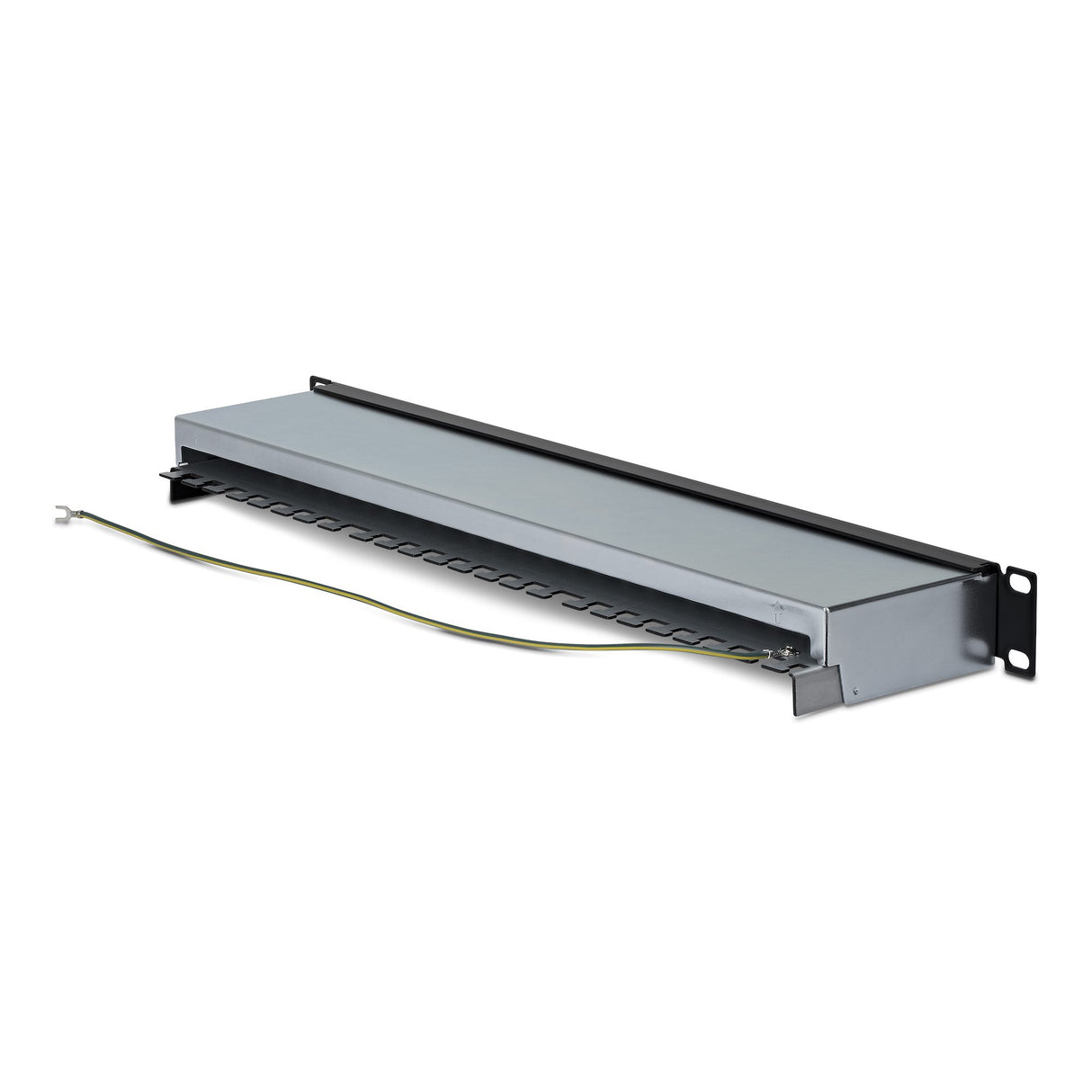 StarTech.com 24 Port 1U Shielded Cat6A Patch Panel, 110 Punch Down, Rackmount Cat6A RJ45 STP Ethernet Patch Panel