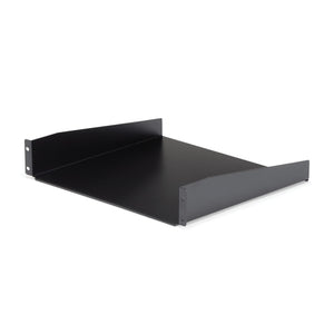 StarTech.com 2U Server Rack Shelf - Universal Rack Mount Cantilever Shelf for 19" Network Equipment Rack & Cabinet - Heavy Duty Steel - Weight Capacity 44lb/20kg - 16" Deep Tray