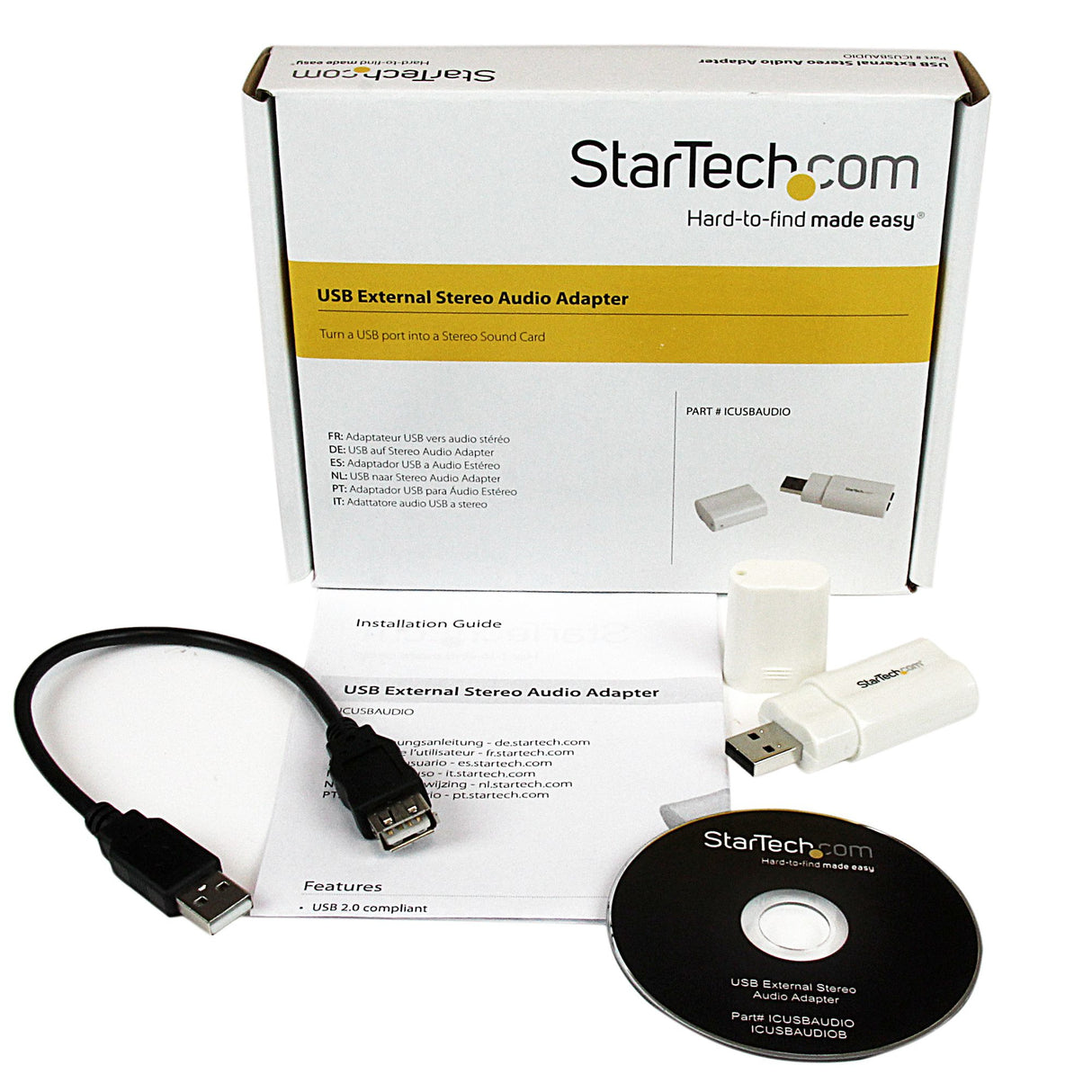StarTech.com USB to Stereo Audio Adapter Converter - TAA