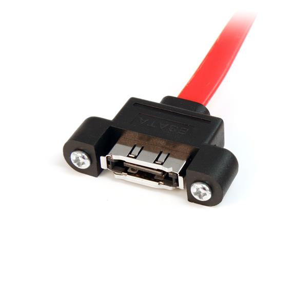StarTech.com 1 ft eSATA Panel Mount Cable - F/M