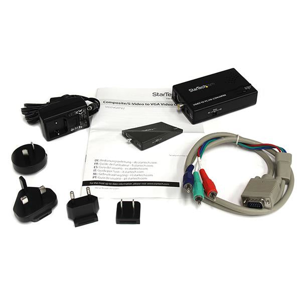 StarTech.com Composite and S-Video to VGA Video Scan Converter - TAA