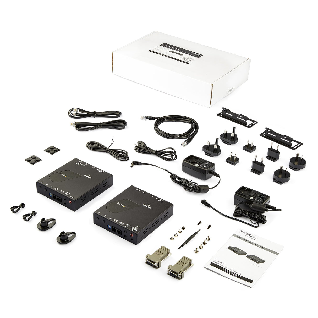 StarTech.com HDMI over IP Extender Kit with Video Wall Support - 1080p - TAA