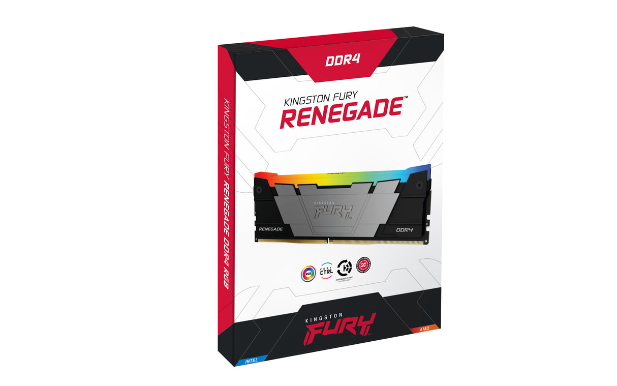 Kingston Technology FURY 32GB 3600MT/s DDR4 CL16 DIMM (Kit of 4) Renegade RGB