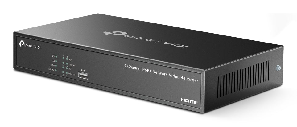 TP-Link VIGI NVR1004H-4P-2TB Black