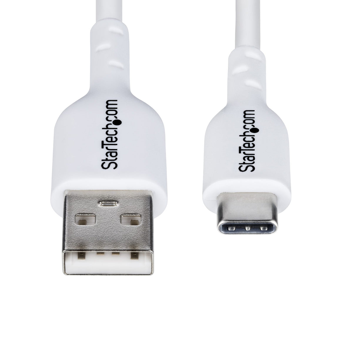 StarTech.com 6ft (1.8m) USB-A to USB-C Charging Cable, Charge & Sync, 3A, USB 2.0, TPE Jacket - White USB Charging Cord
