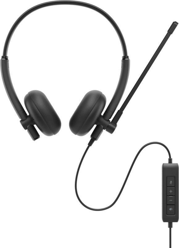 DELL WH125 Headset Wired Head-band Office/Call center USB Type-A Black